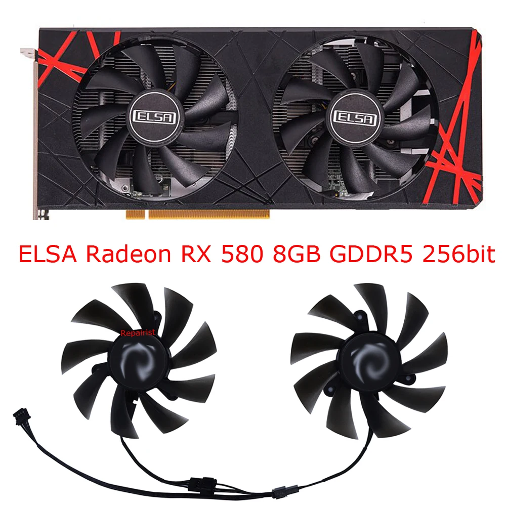 2Pcs/Set,Graphics Card Fan,GPU - đánh giá và giá Rx 580 8Gb 2048Sp Gpu