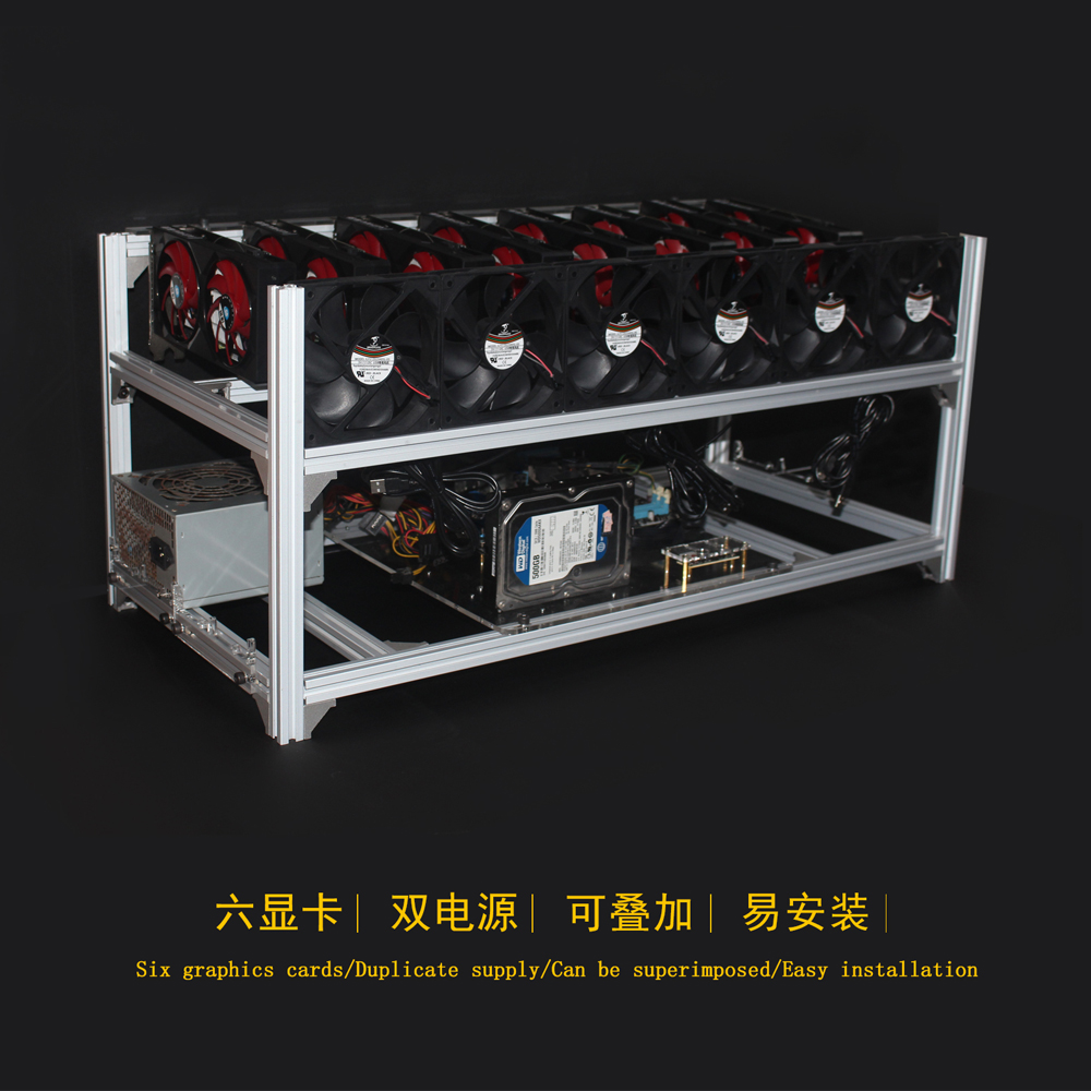 6 8 12 19 GPU Thợ Mỏ Khai Thác - đánh giá và giá 12 Gpu Open Air Frame Case
