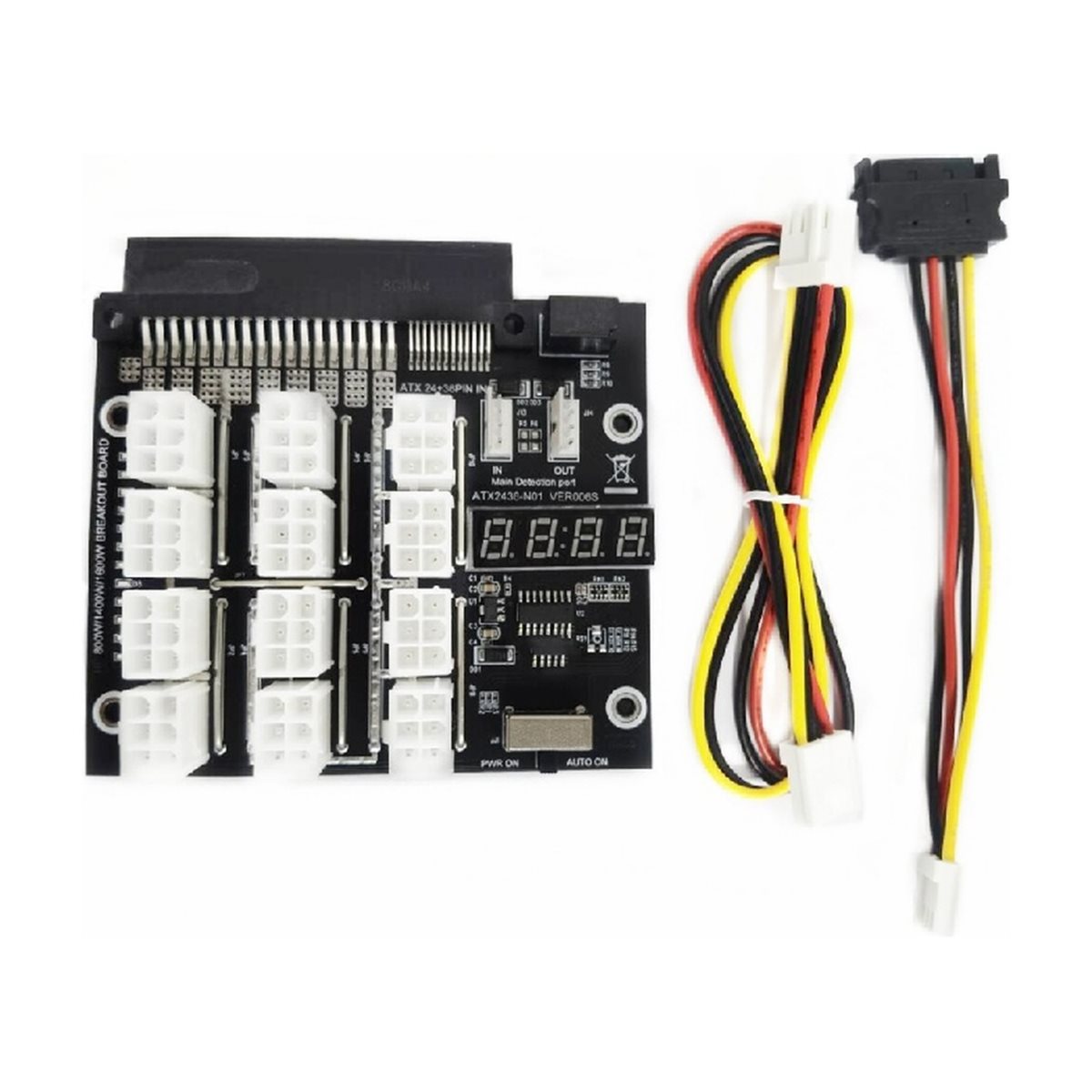 12 Ports PCIe 6Pin Connector B - đánh giá và giá 2400W Server Psu Breakout Board